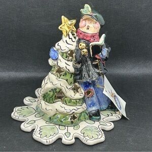 Blue Sky Clayworks Victorian Boy Christmas Caroler #CL20031 Tea Light